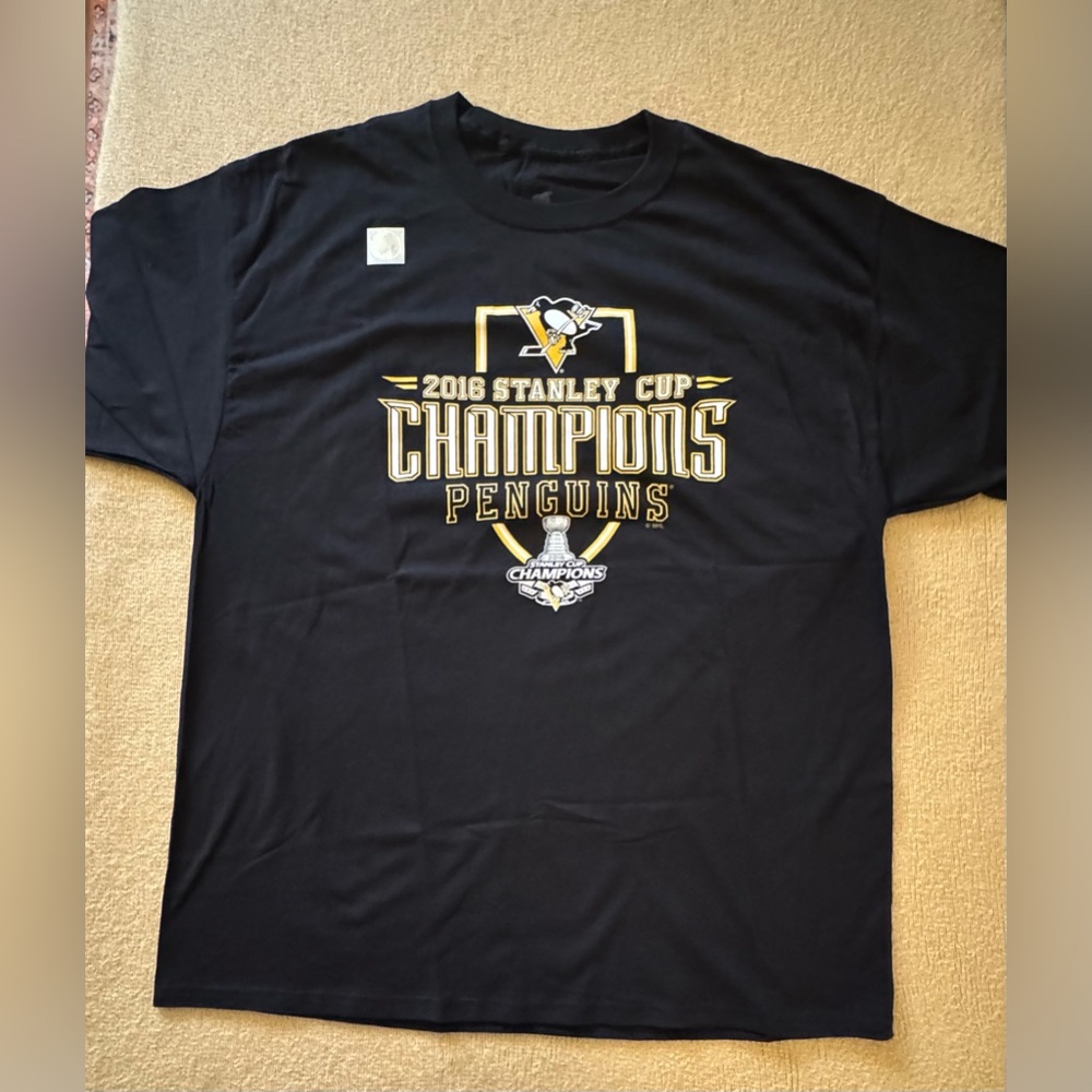 Hanes Black Stanley Cup Champions Tee